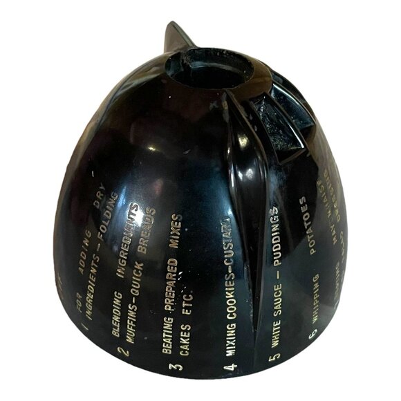 Vintage Sunbeam Mixmaster Model 10 Speed Dial Knob Black Replacement Mixer - Picture 5 of 10